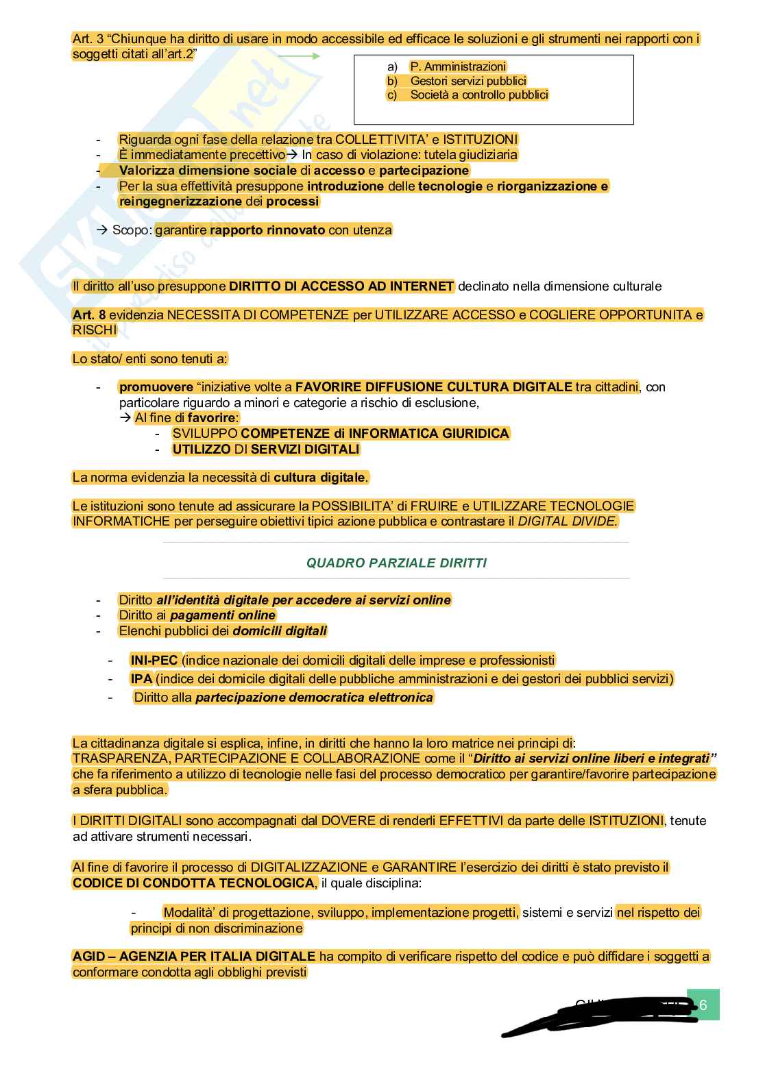 Sociologia del diritto ed elementi d’informatica giuridica Pag. 6