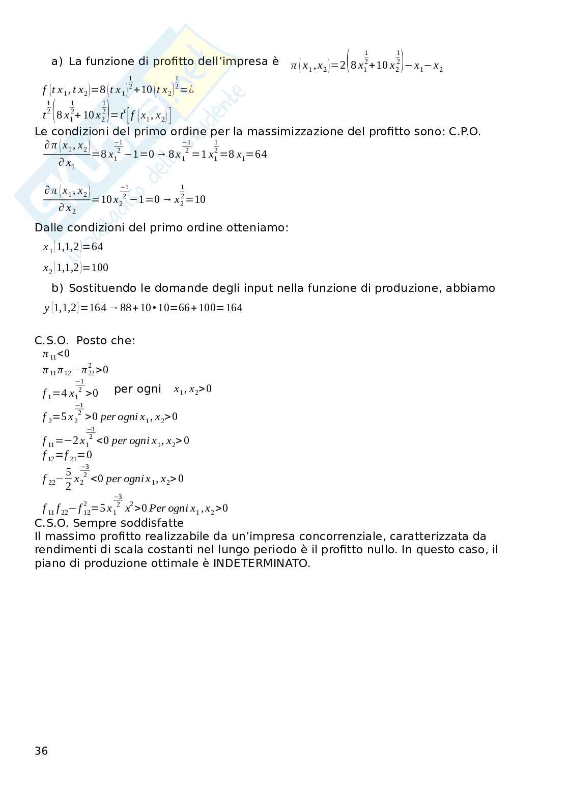Riassunto esame Microeconomia, Prof. Busetto Francesca, libro consigliato Microeconomia, Varian  Pag. 36