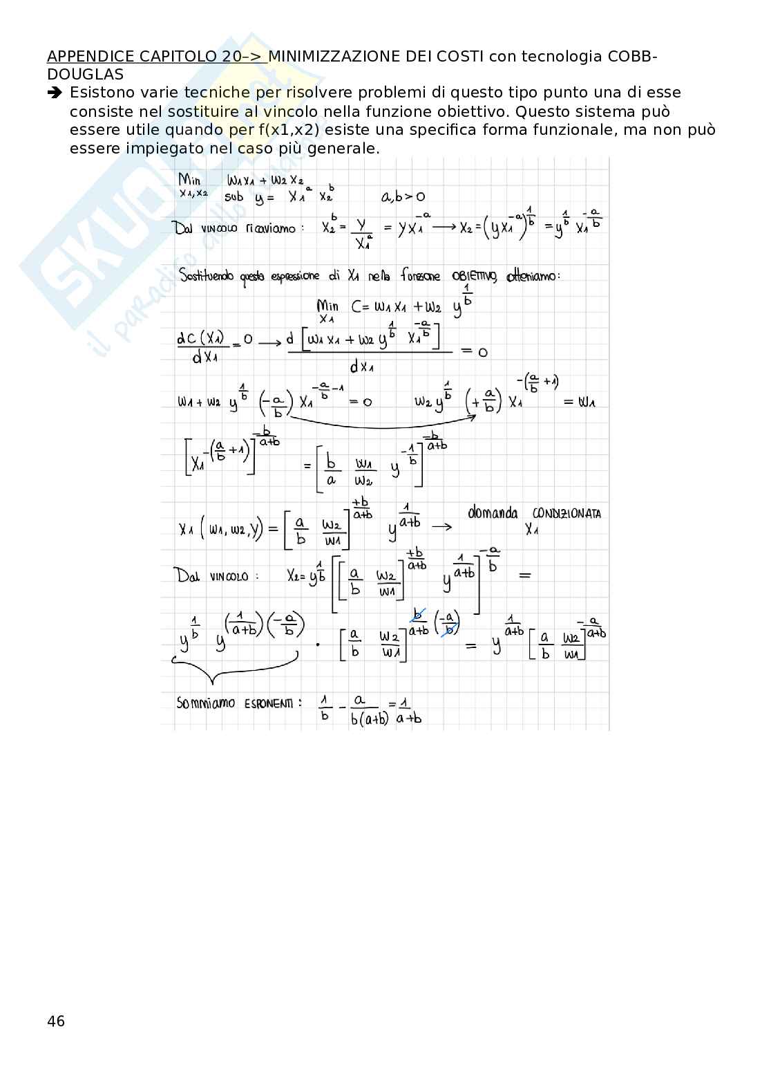 Riassunto esame Microeconomia, Prof. Busetto Francesca, libro consigliato Microeconomia, Varian  Pag. 46