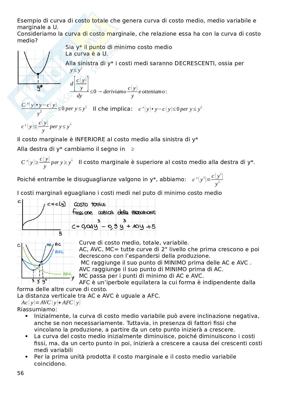 Riassunto esame Microeconomia, Prof. Busetto Francesca, libro consigliato Microeconomia, Varian  Pag. 56