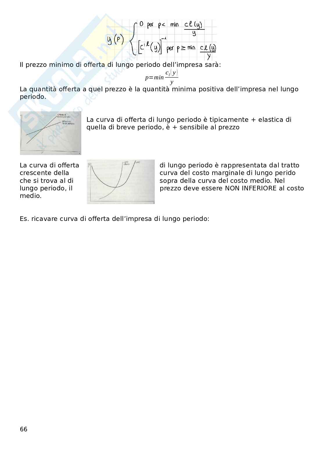 Riassunto esame Microeconomia, Prof. Busetto Francesca, libro consigliato Microeconomia, Varian  Pag. 66