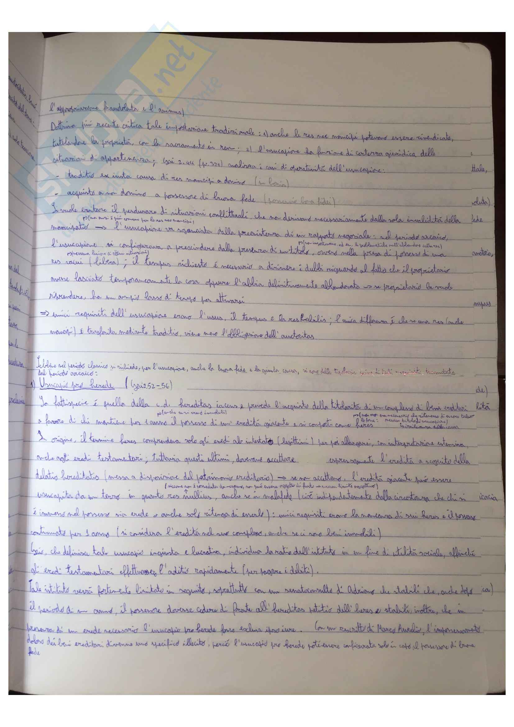 Appunti di Diritto Romano, docente Giulietta Rossetti Pag. 41