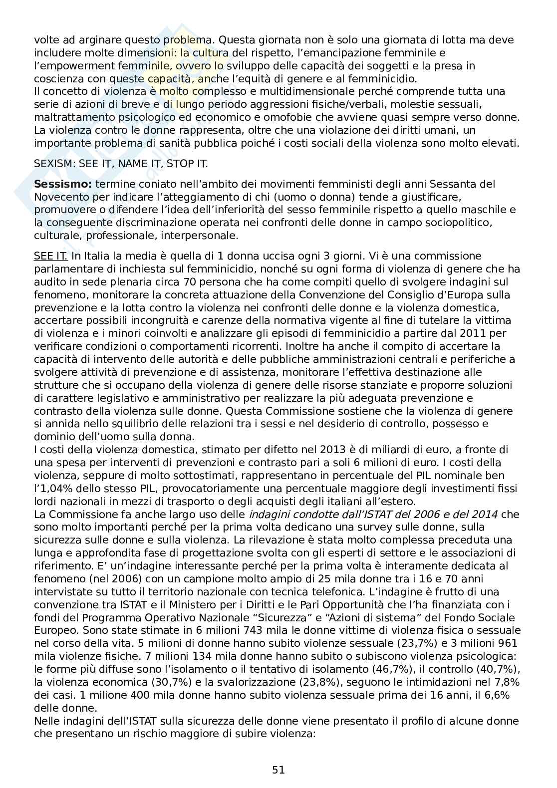 Appunti lezioni Psicologia della violenza di genere Pag. 51