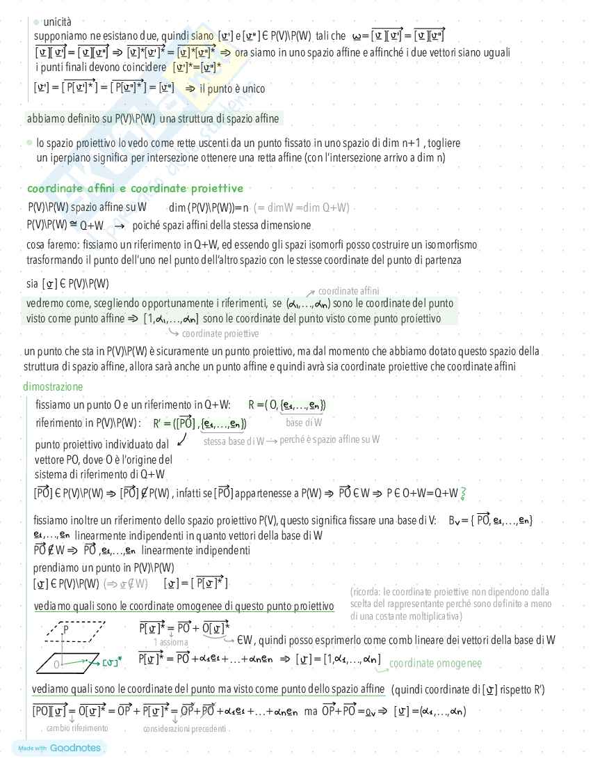 Appunti di Geometria Proiettiva Pag. 11