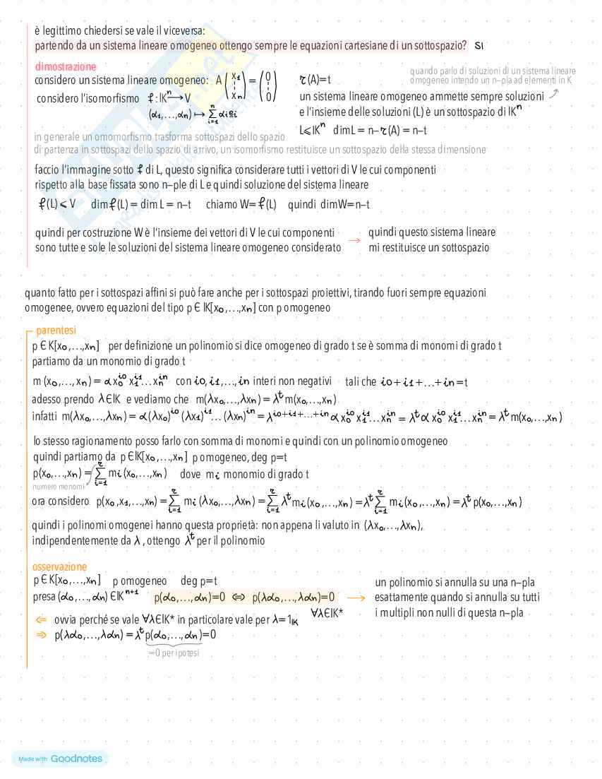 Appunti di Geometria Proiettiva Pag. 16