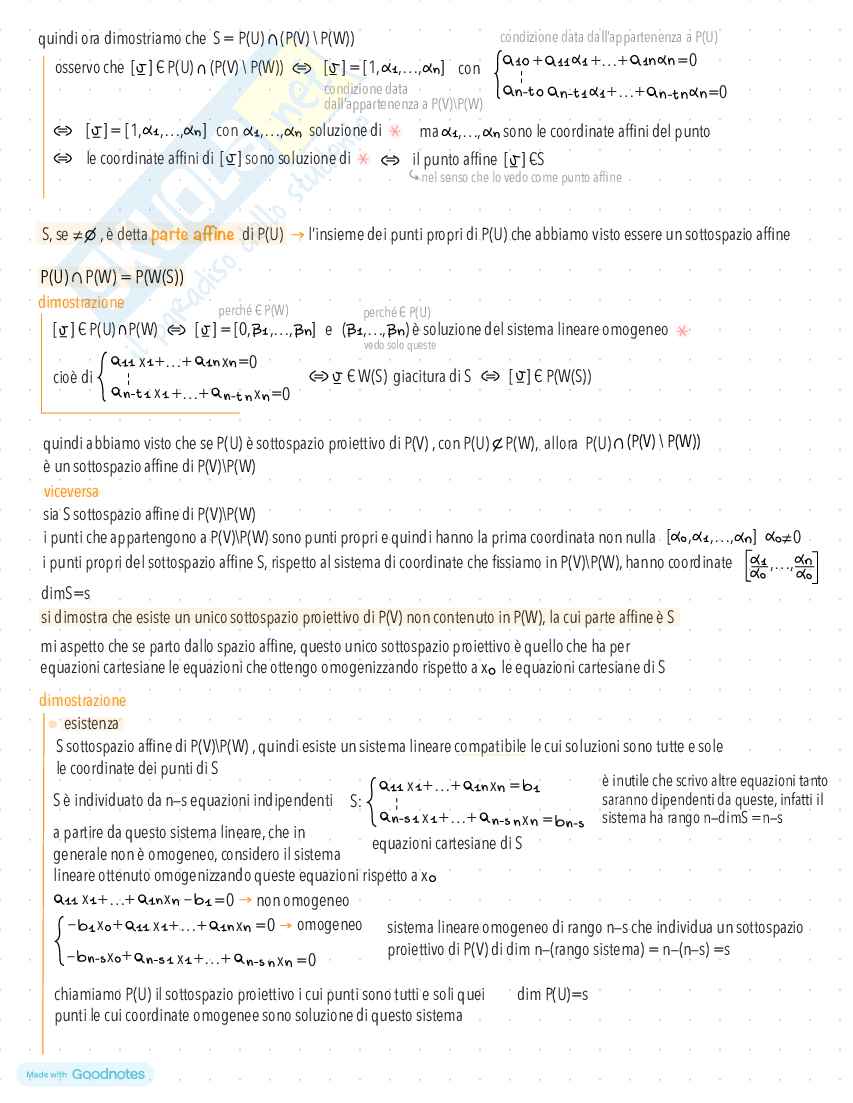 Appunti di Geometria Proiettiva Pag. 21