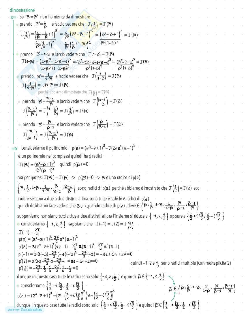 Appunti di Geometria Proiettiva Pag. 46