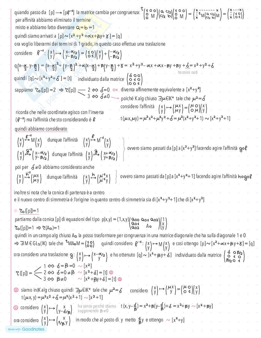 Appunti di Geometria Proiettiva Pag. 66
