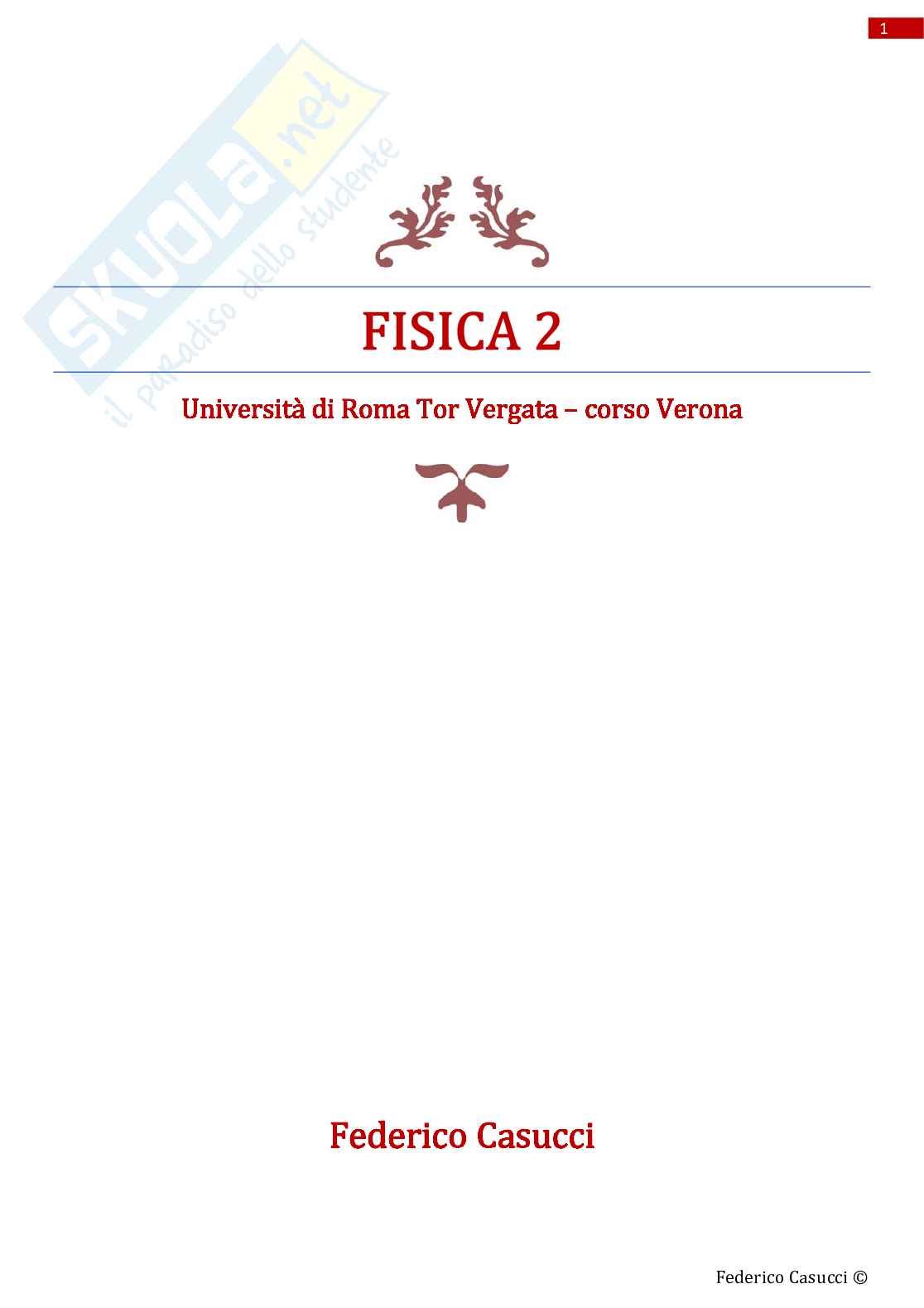 Appunti Fisica 2 Pag. 1