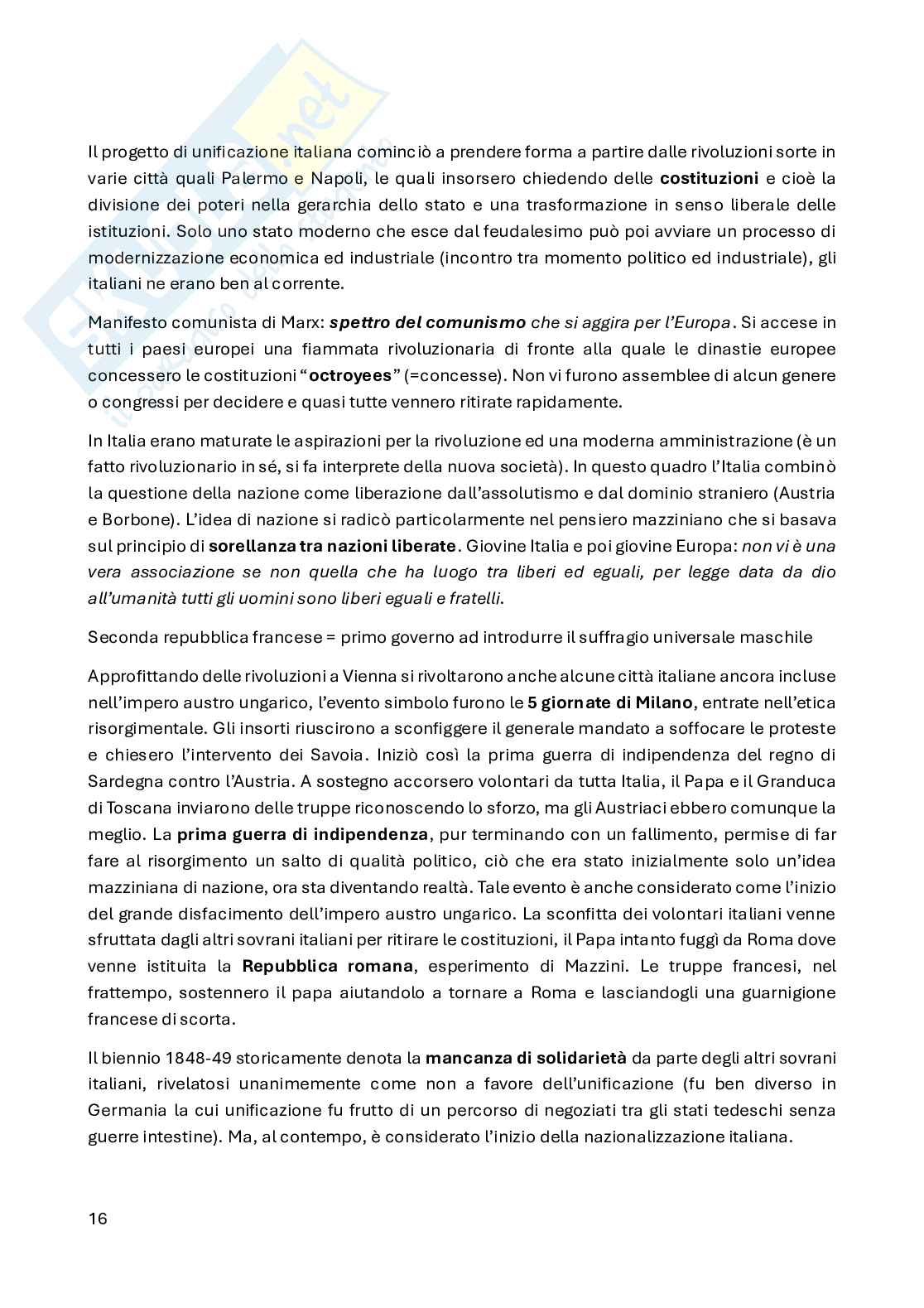 Storia contemporanea  Pag. 16