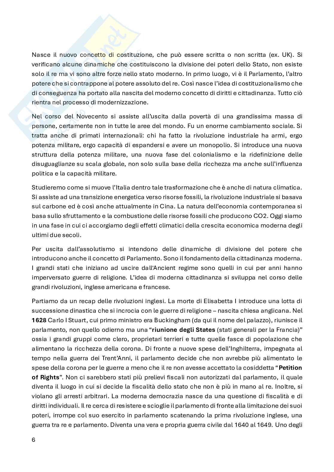 Storia contemporanea  Pag. 6