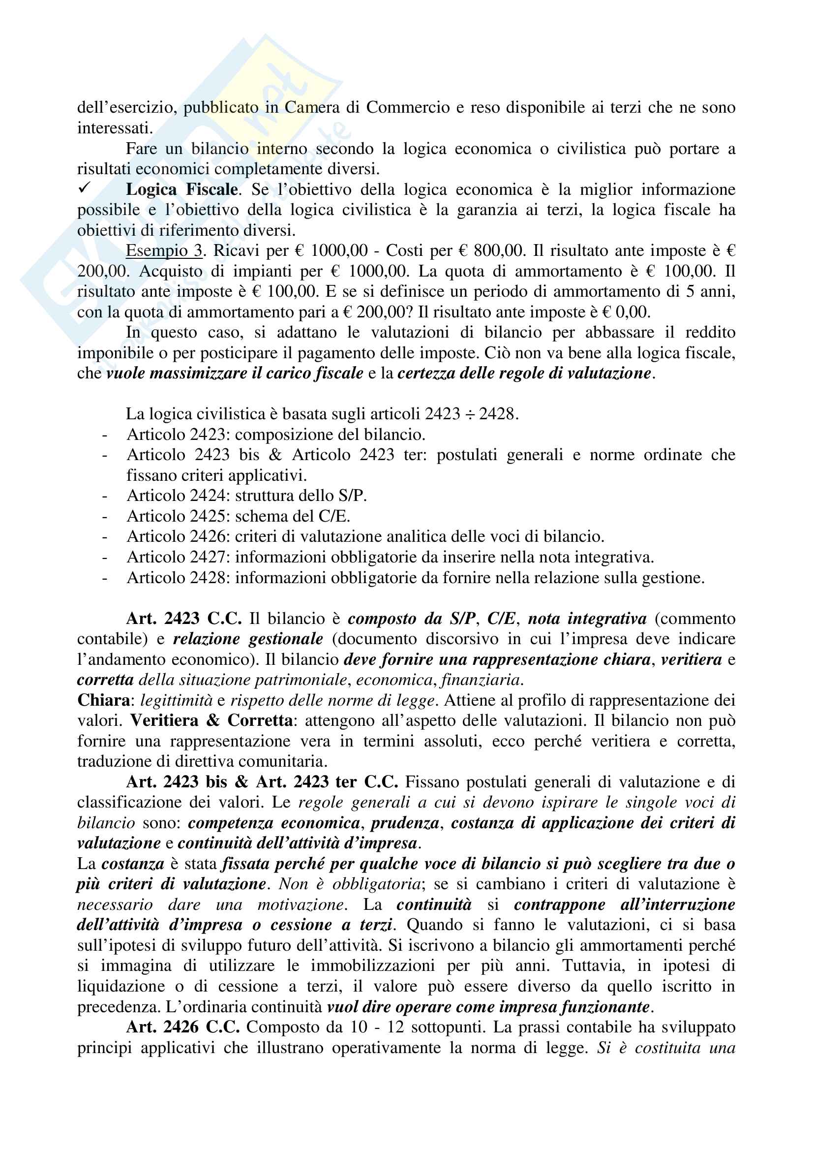 Appunti Di Contabilità E Bilancio Pdf