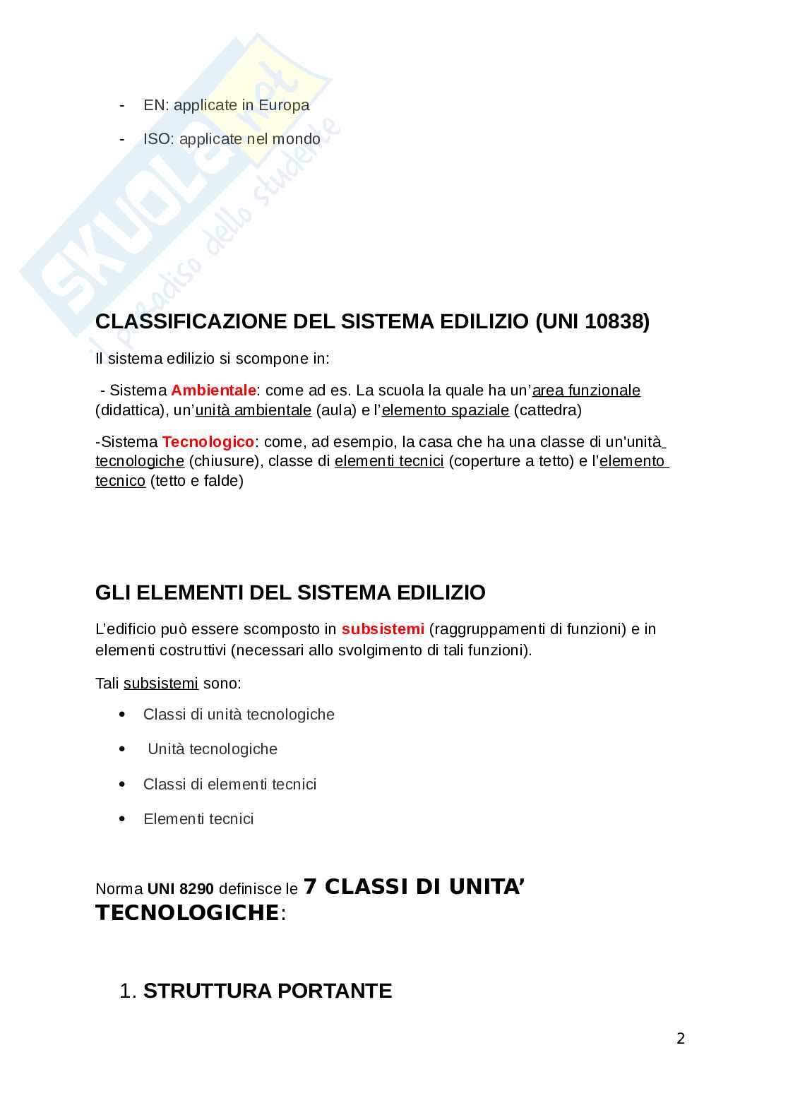 Appunti Tecnologia dell'architettura Pag. 2