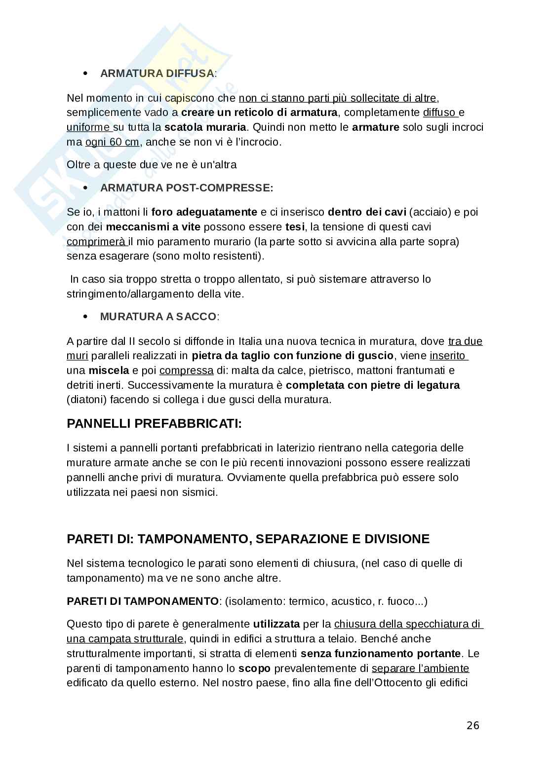 Appunti Tecnologia dell'architettura Pag. 26