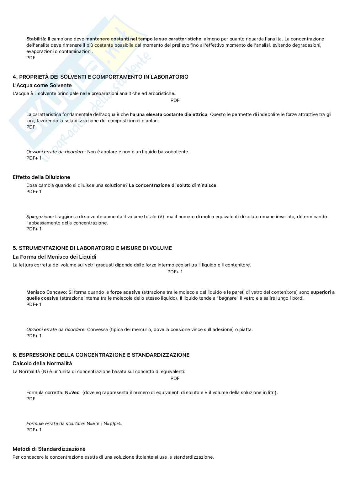 Principi di analisi farmaceutica quantitativa Pag. 2