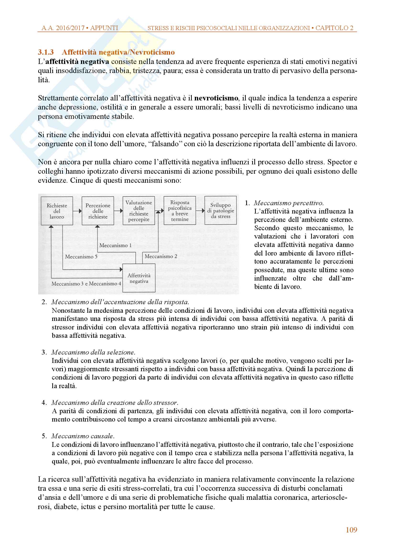 Appunti di psicologia delle organizzazioni e del lavoro - parte speciale stress e rischio psicosociale Pag. 16
