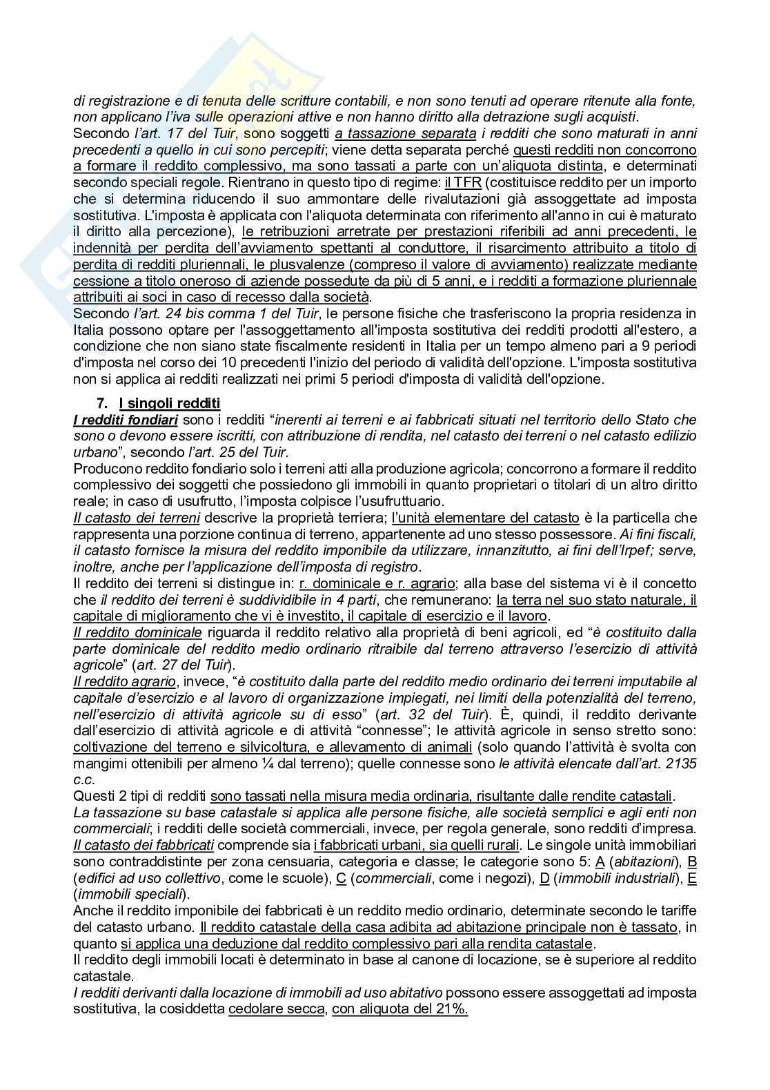 Riassunto esame diritto tributario, Prof. Scalia Roberto, libro consigliato Compendio di diritto tributario, Tesauro Pag. 6