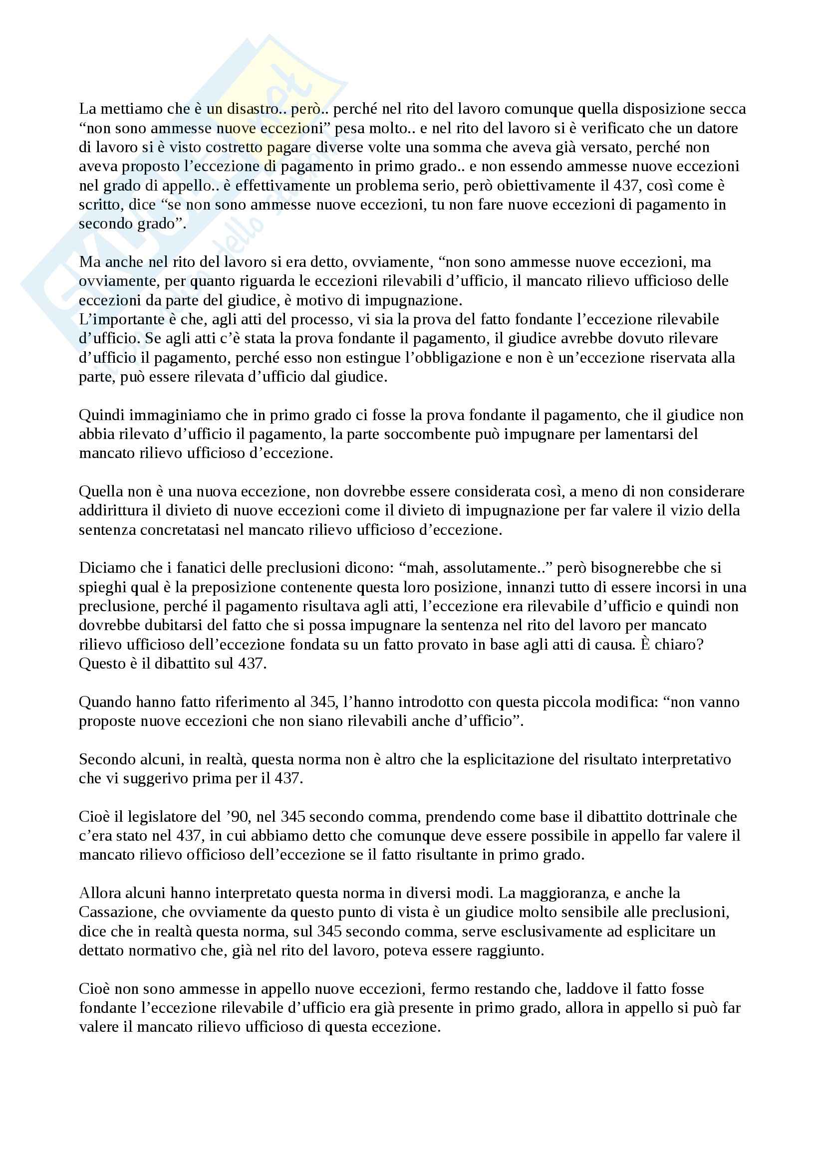Lezione 6,  Procedura civile Pag. 11
