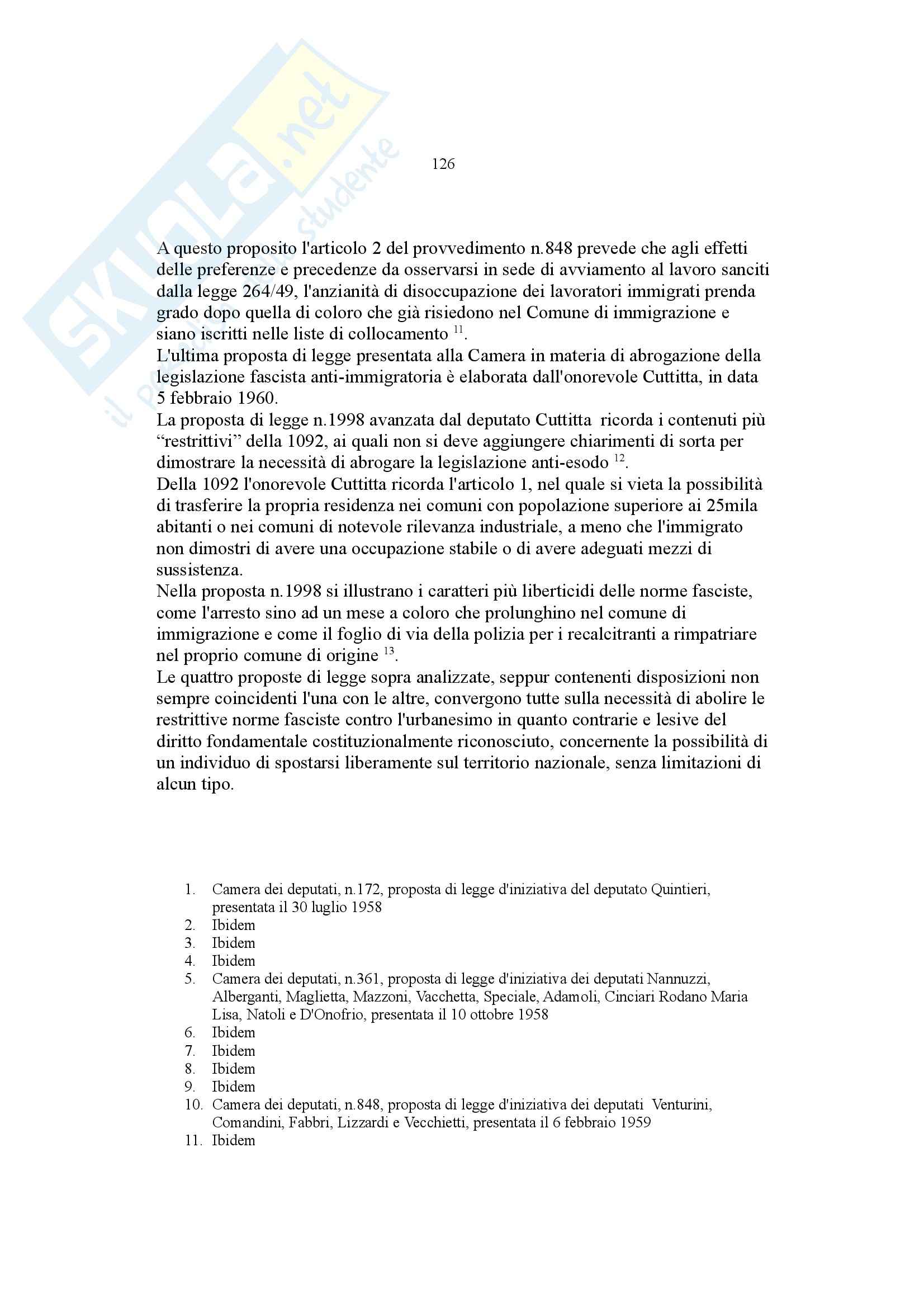 Tesi - Politiche antiurbanesimo e controllo del mercato del lavoro nell'Italia fascista Pag. 126