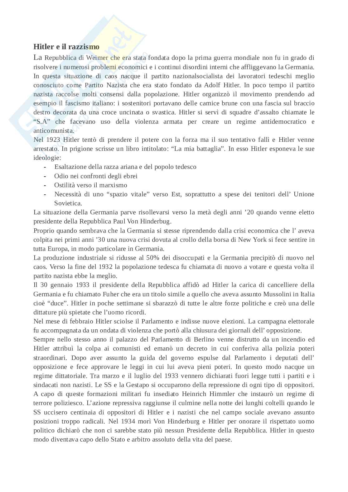 Razzismo - Hitler e Martin Luther King Pag. 2