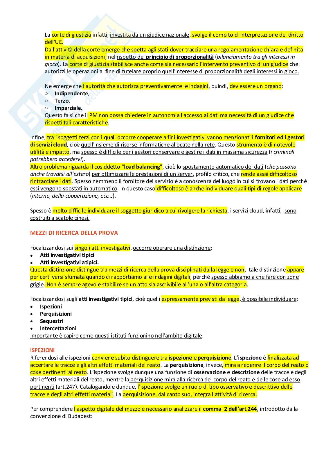 Appunti di Diritto delle prove digitali  Pag. 16