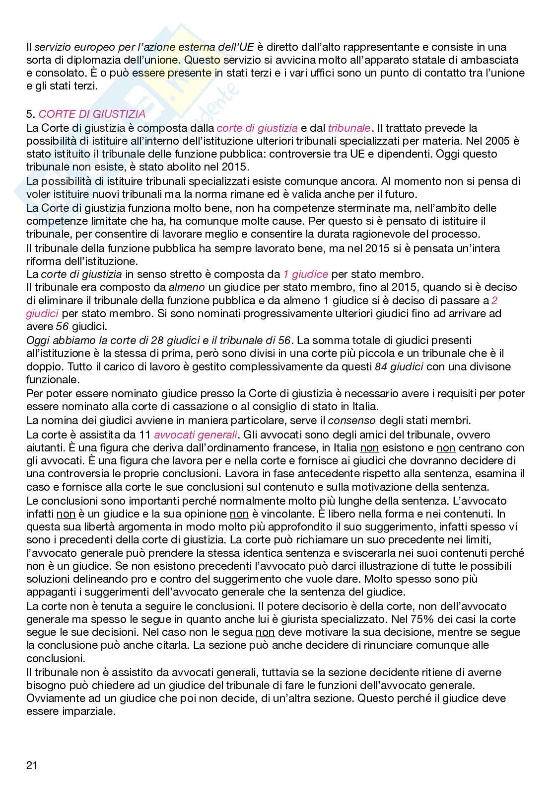 Diritto dell'Unione Europea Pag. 21