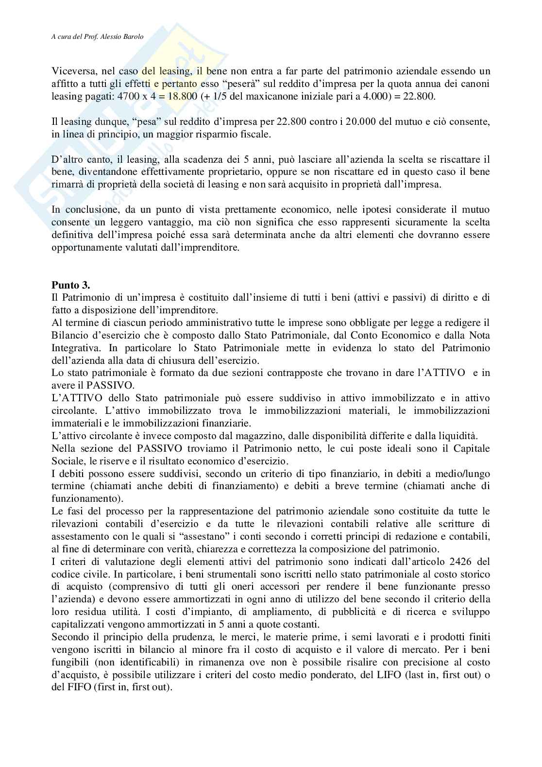 Tecnica amministrativa - Soluzione (27316) Pag. 6