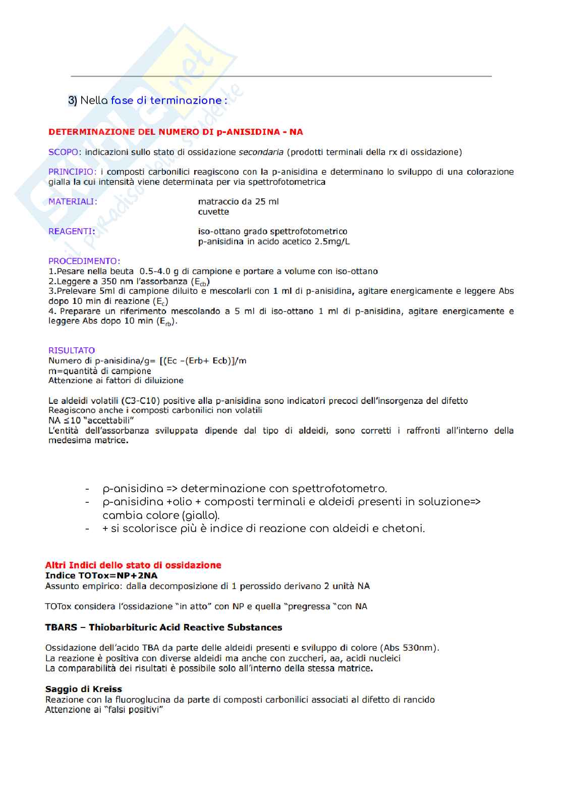 Analisi chimica e fisica dei prodotti alimentari Pag. 56