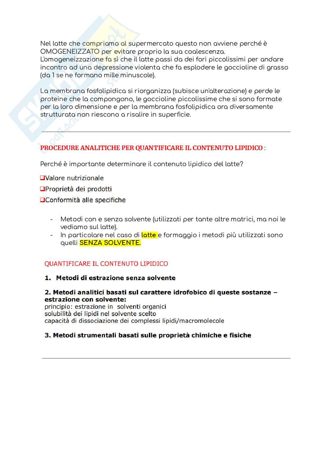 Analisi chimica e fisica dei prodotti alimentari Pag. 6
