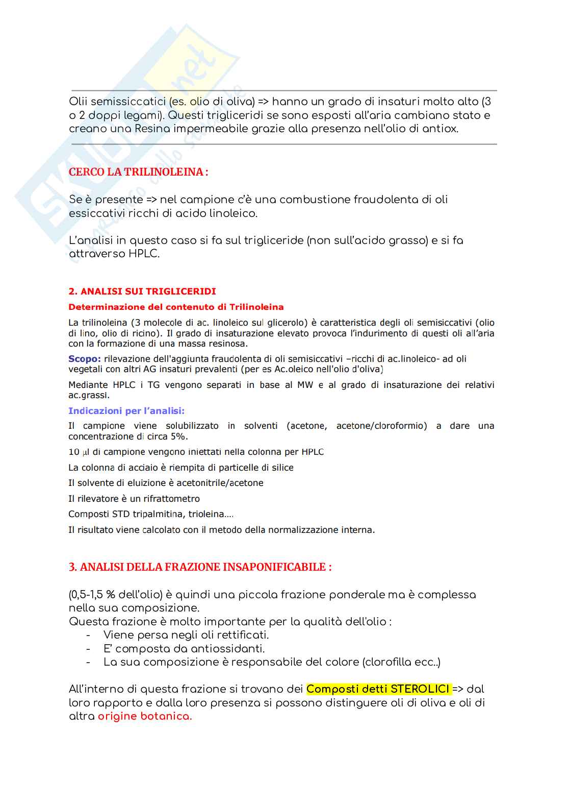 Analisi chimica e fisica dei prodotti alimentari Pag. 61