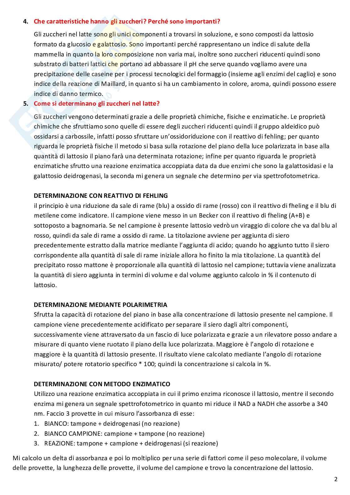 Analisi chimica e fisica dei prodotti alimentari Pag. 86
