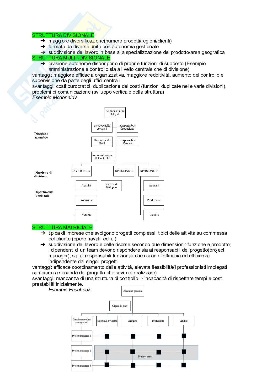 Riassunto esame Economia aziendale, Prof. Bagnoli Carlo, libro consigliato Il modello organizzativo, l'economicità, modelli contabili e di rendicontazione - Economia aziendale tra tradizione e innovazione, Carlo Bagnoli Pag. 2