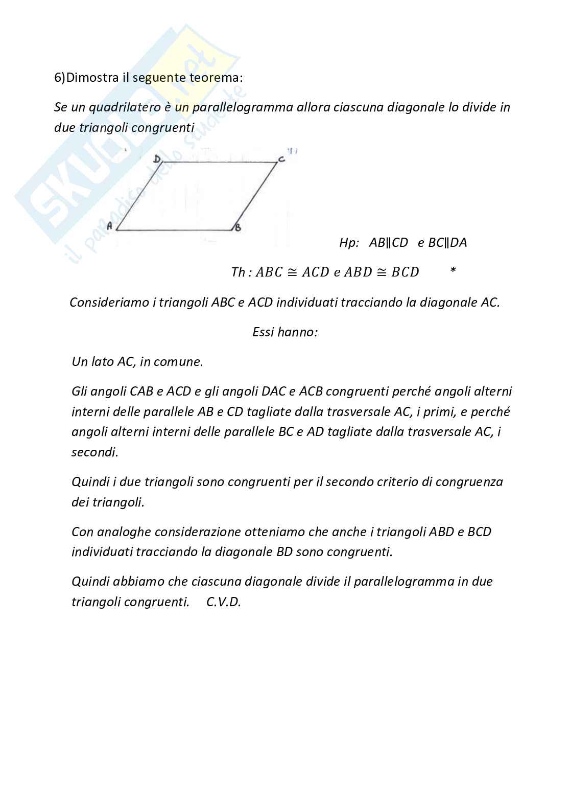 Compito classe II liceo scientifico, primo compito dell'anno Pag. 6