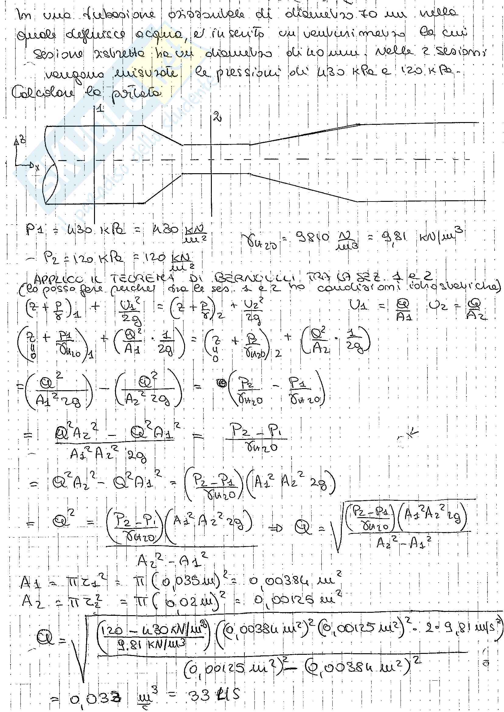 Esercizi Idraulica Pag. 1