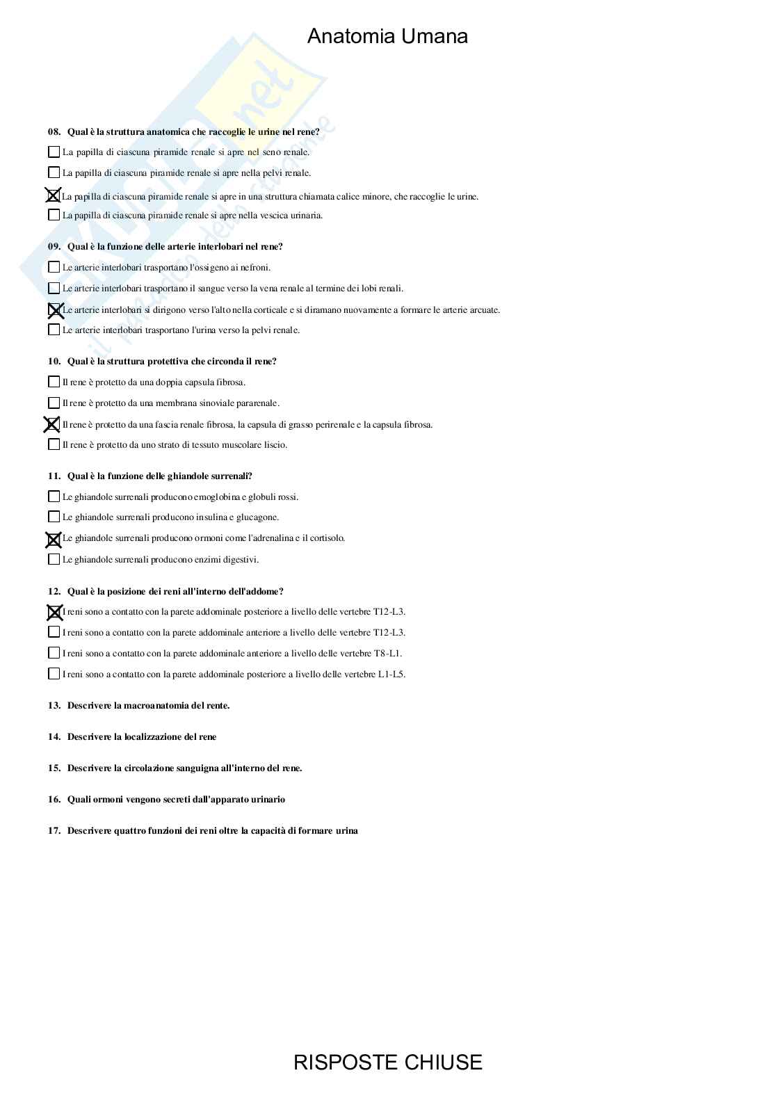 Anatomia umana - Paniere compilato Pag. 41