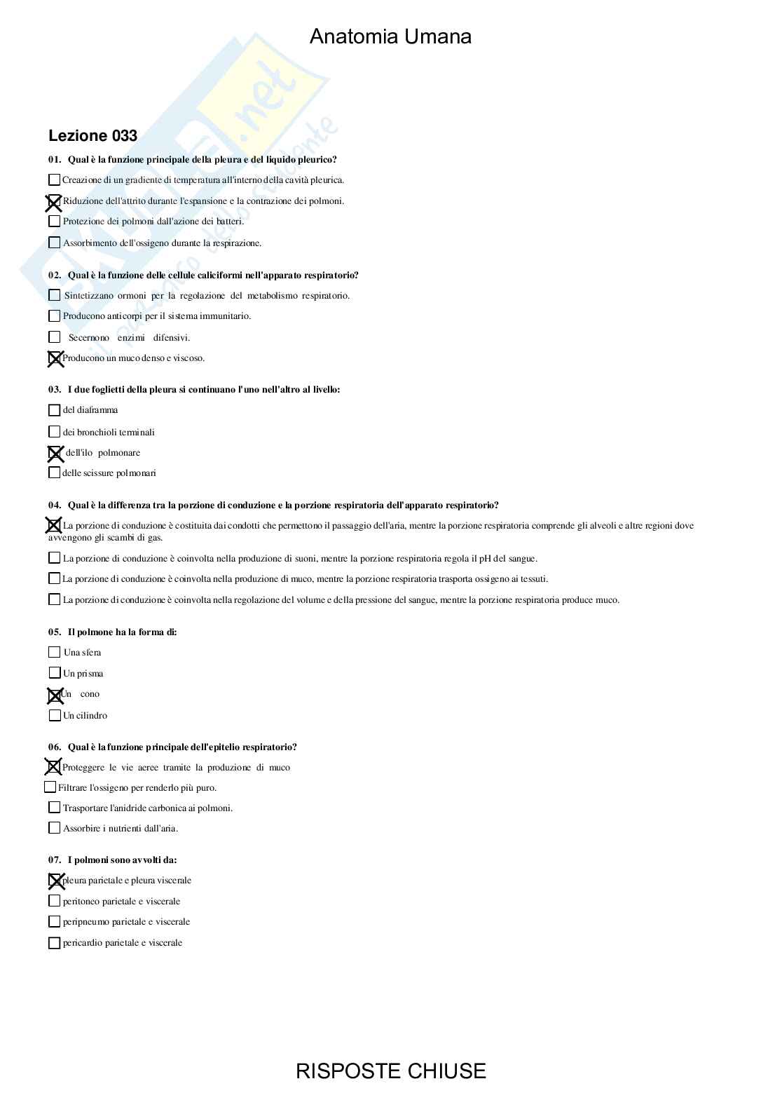 Anatomia umana - Paniere compilato Pag. 46