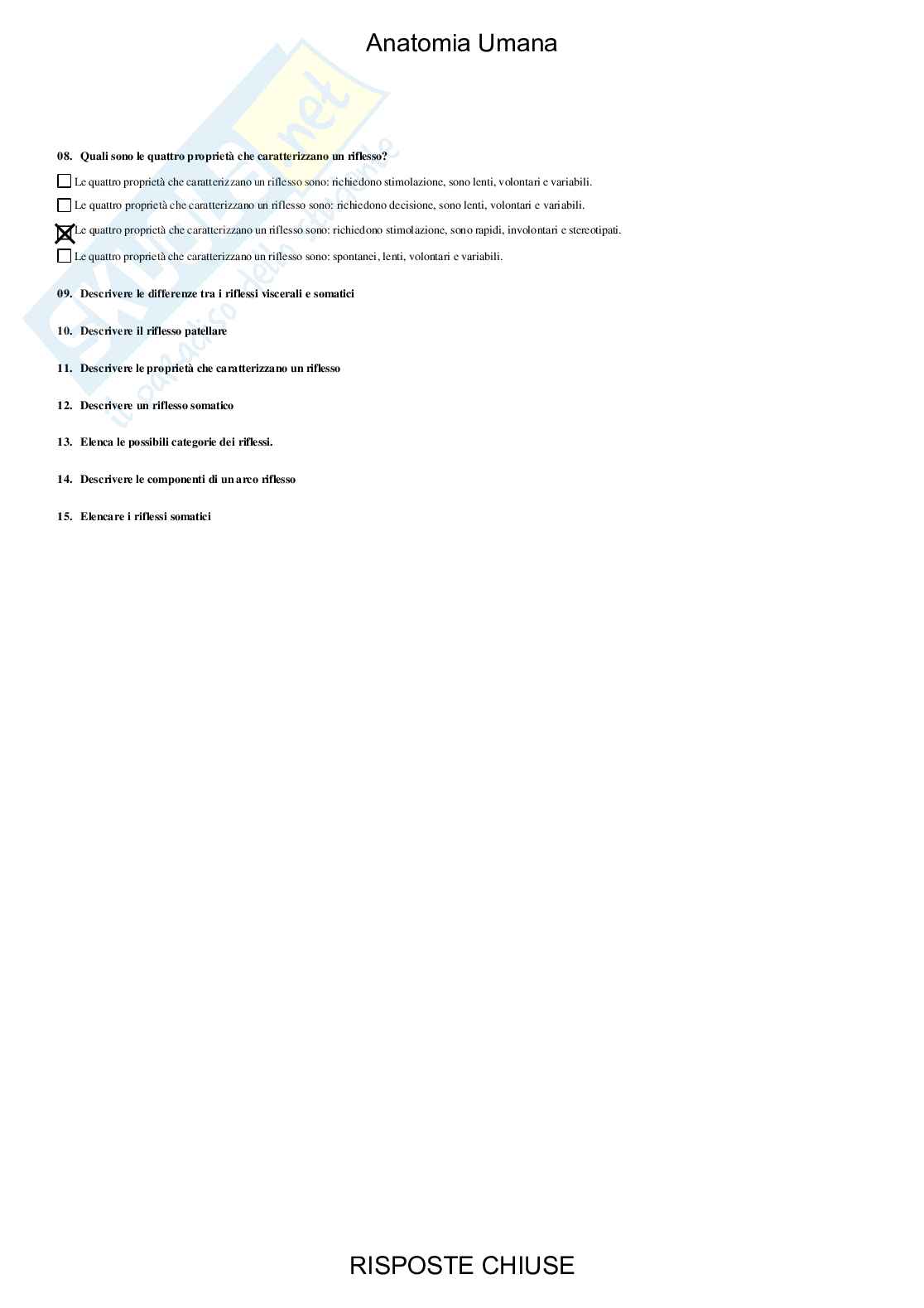 Anatomia umana - Paniere compilato Pag. 76