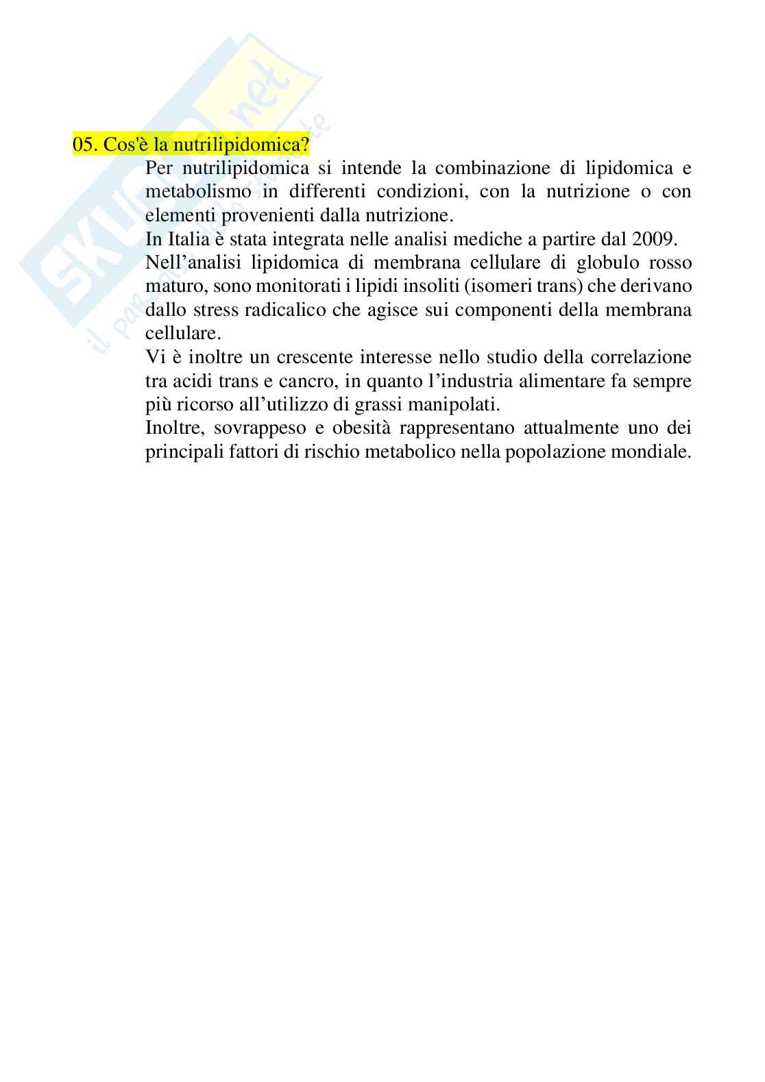 Paniere completo di Nutraceutici integratori functional foods (2026) - Risposte multiple e aperte corrette Pag. 46