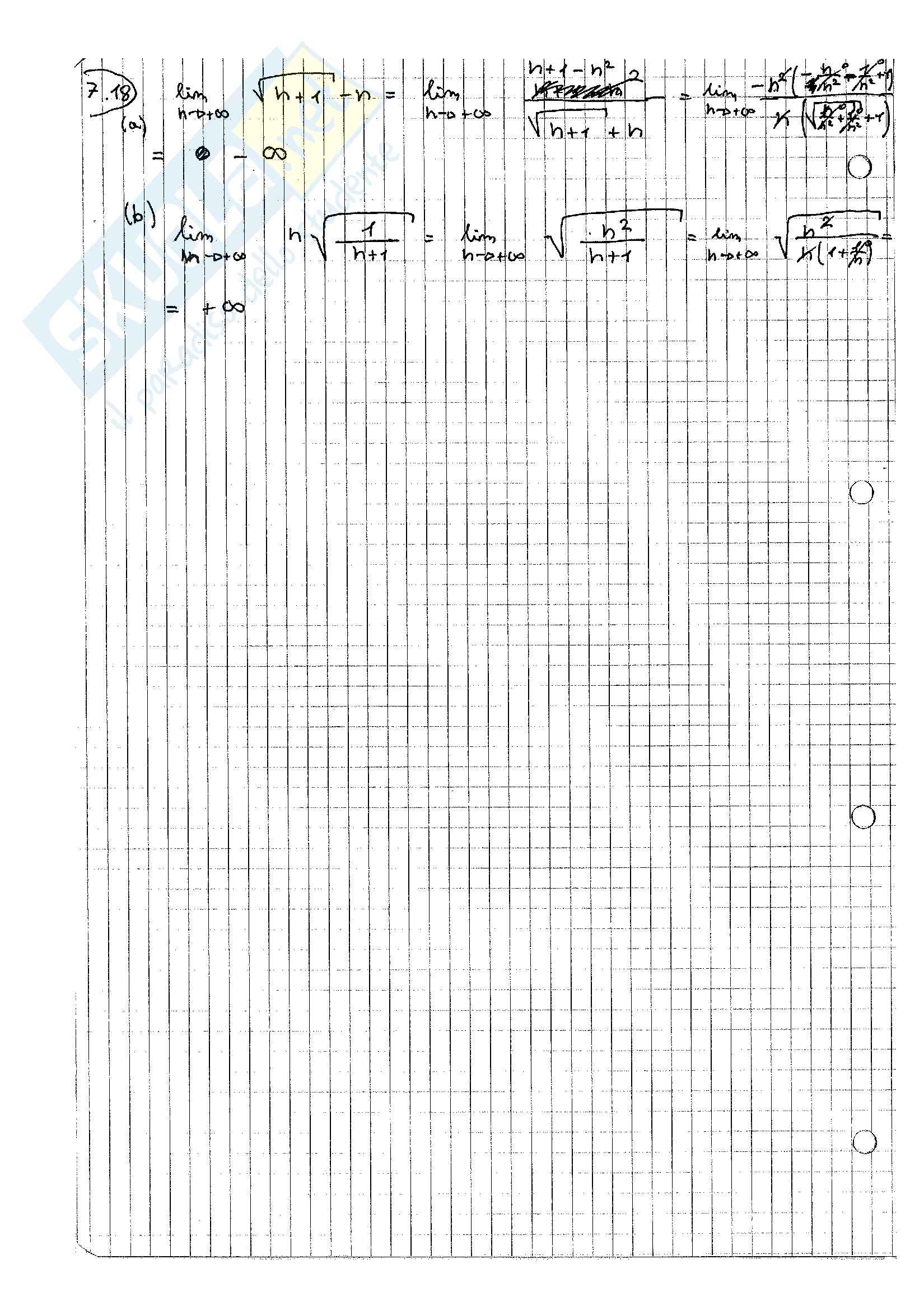 Esercizi svolti, Analisi Matematica I Pag. 16