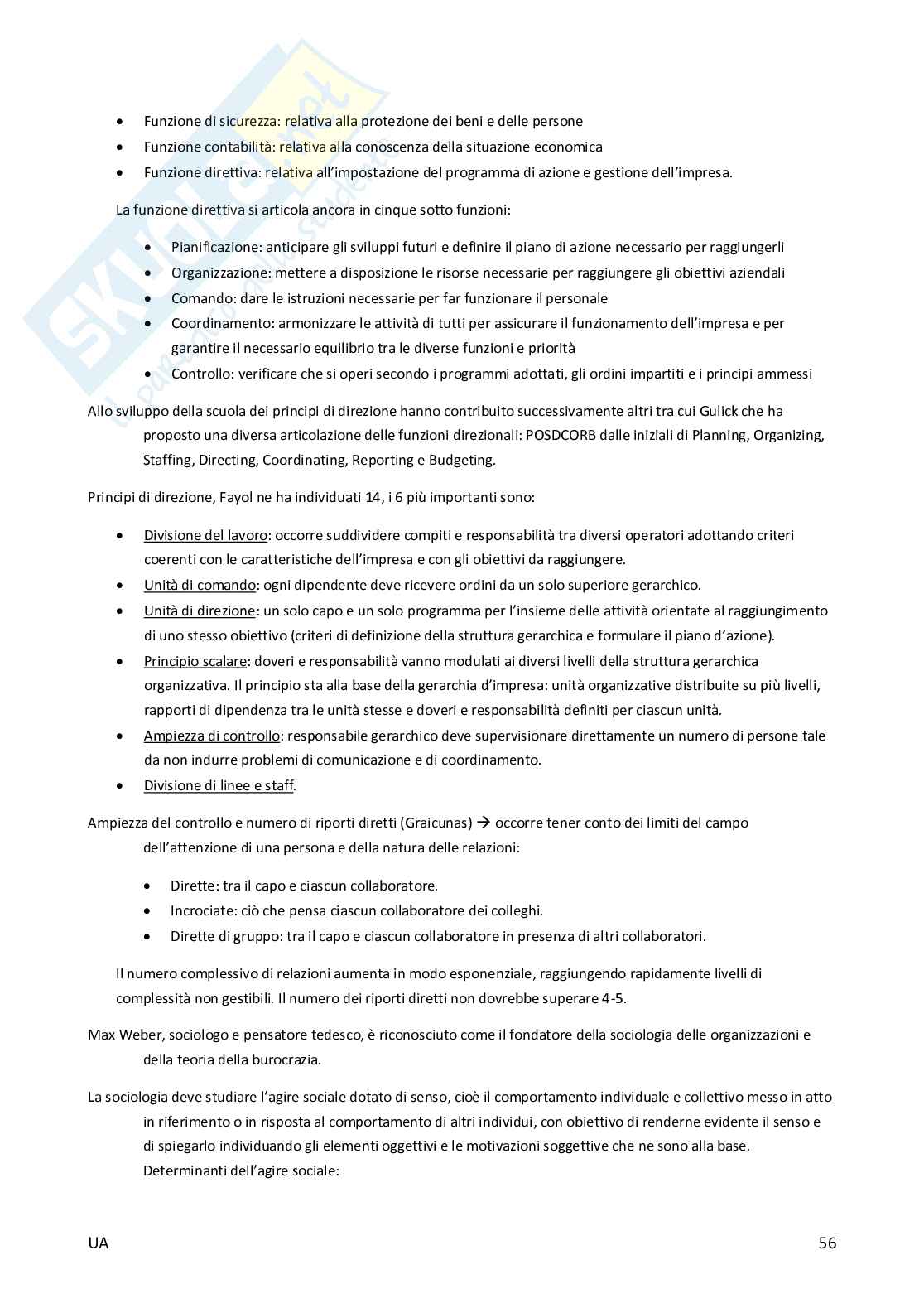 Appunti di Gestione e organizzazione aziendale Pag. 56