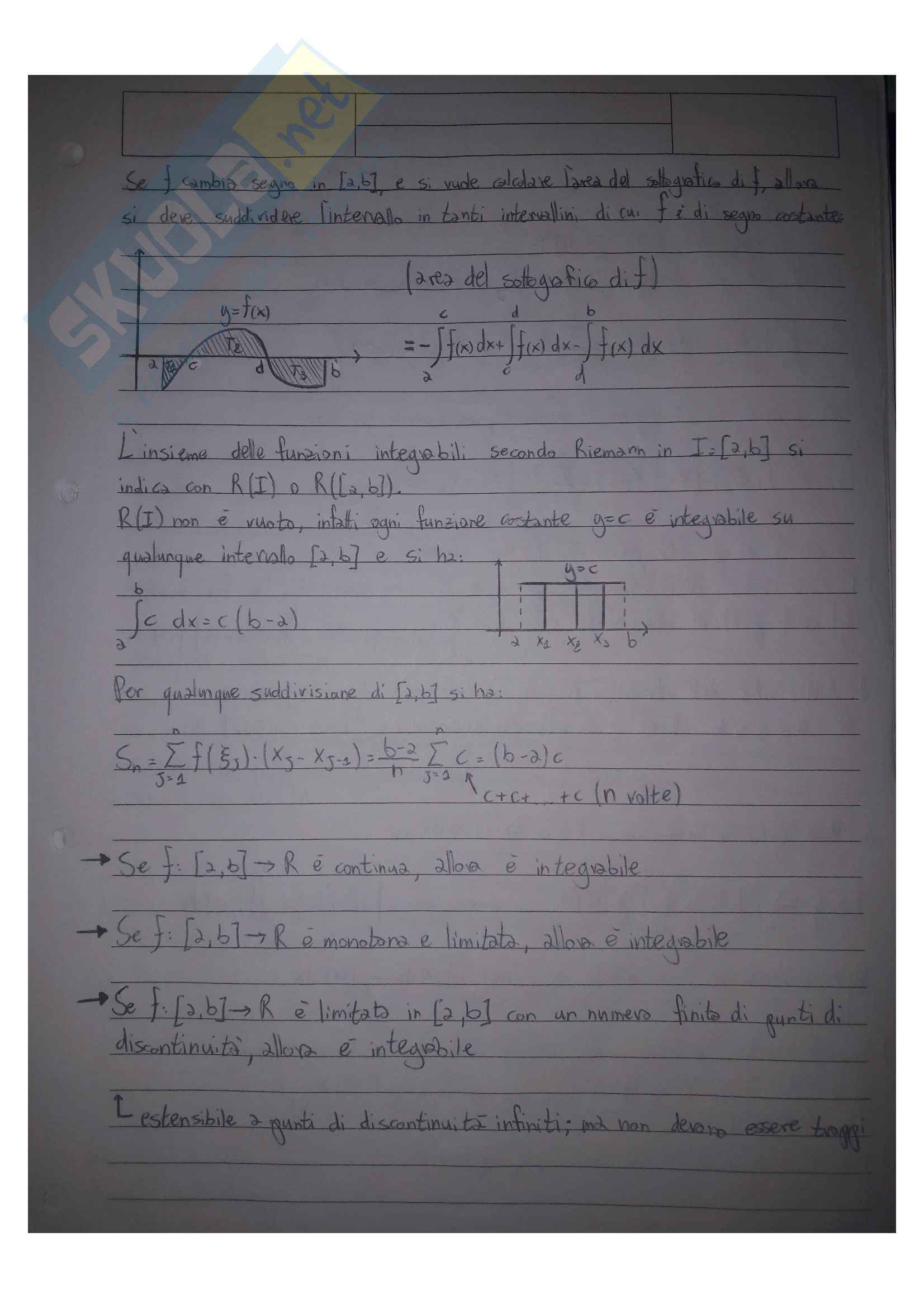 Integrali - Analisi matematica 1 Pag. 2