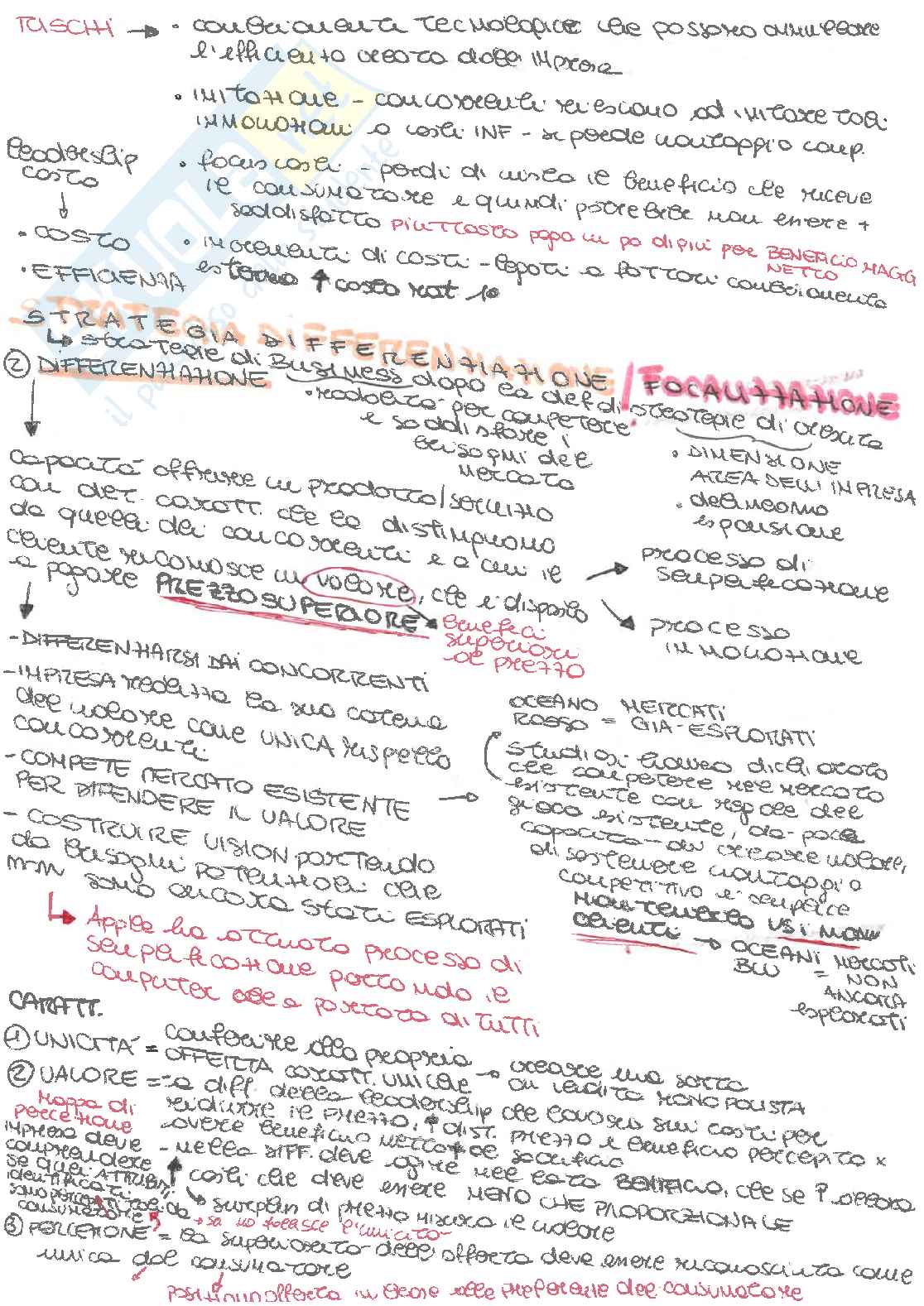 Riassunto esame Economia e gestione delle imprese, Prof. Matarazzo Michela, libro consigliato Manuale di economia e gestione , Matarazzo  Pag. 11