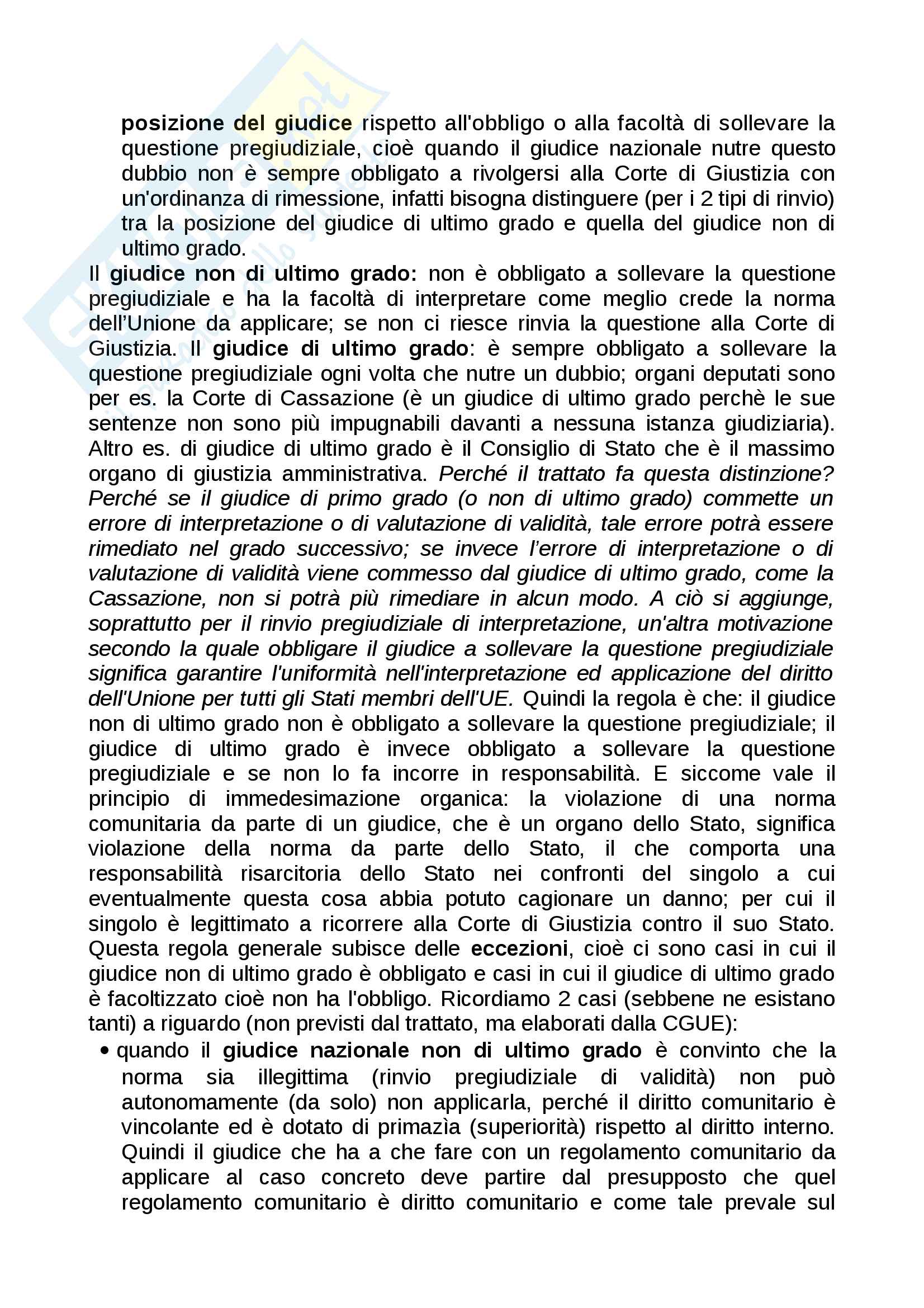 Lezioni, Diritto dell'Unione Europea Pag. 36