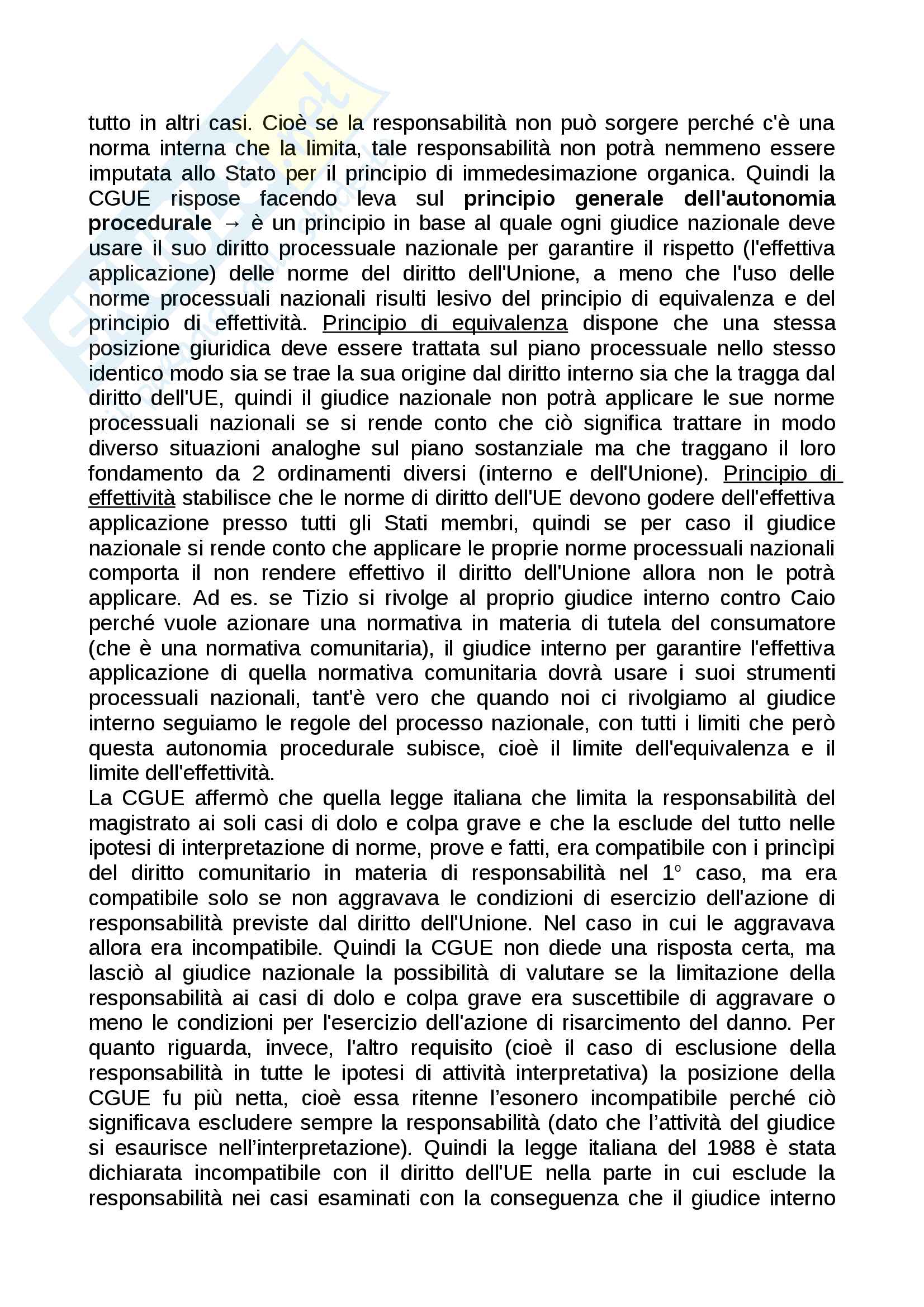 Lezioni, Diritto dell'Unione Europea Pag. 46