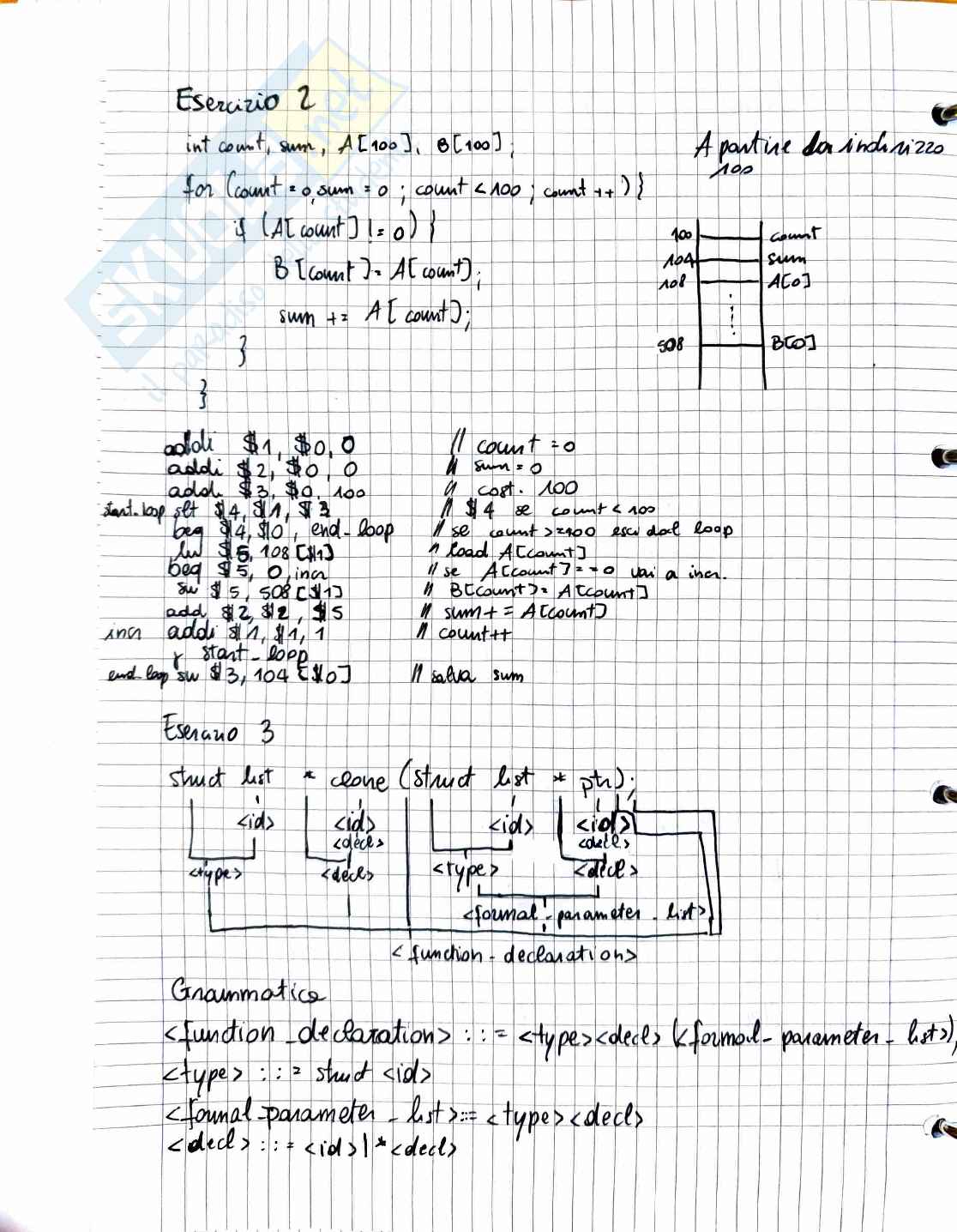 Raccolta prove d'esame di Fondamenti di informatica, 2021-2023 con MIPS e C Pag. 2