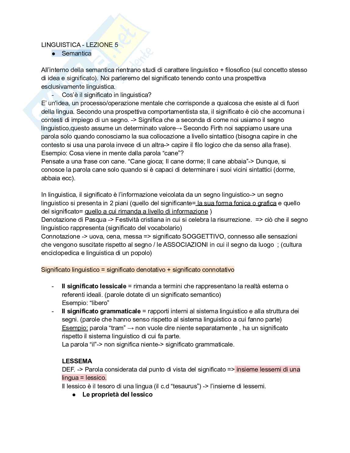 Appunti completi linguistica italiana Pag. 26