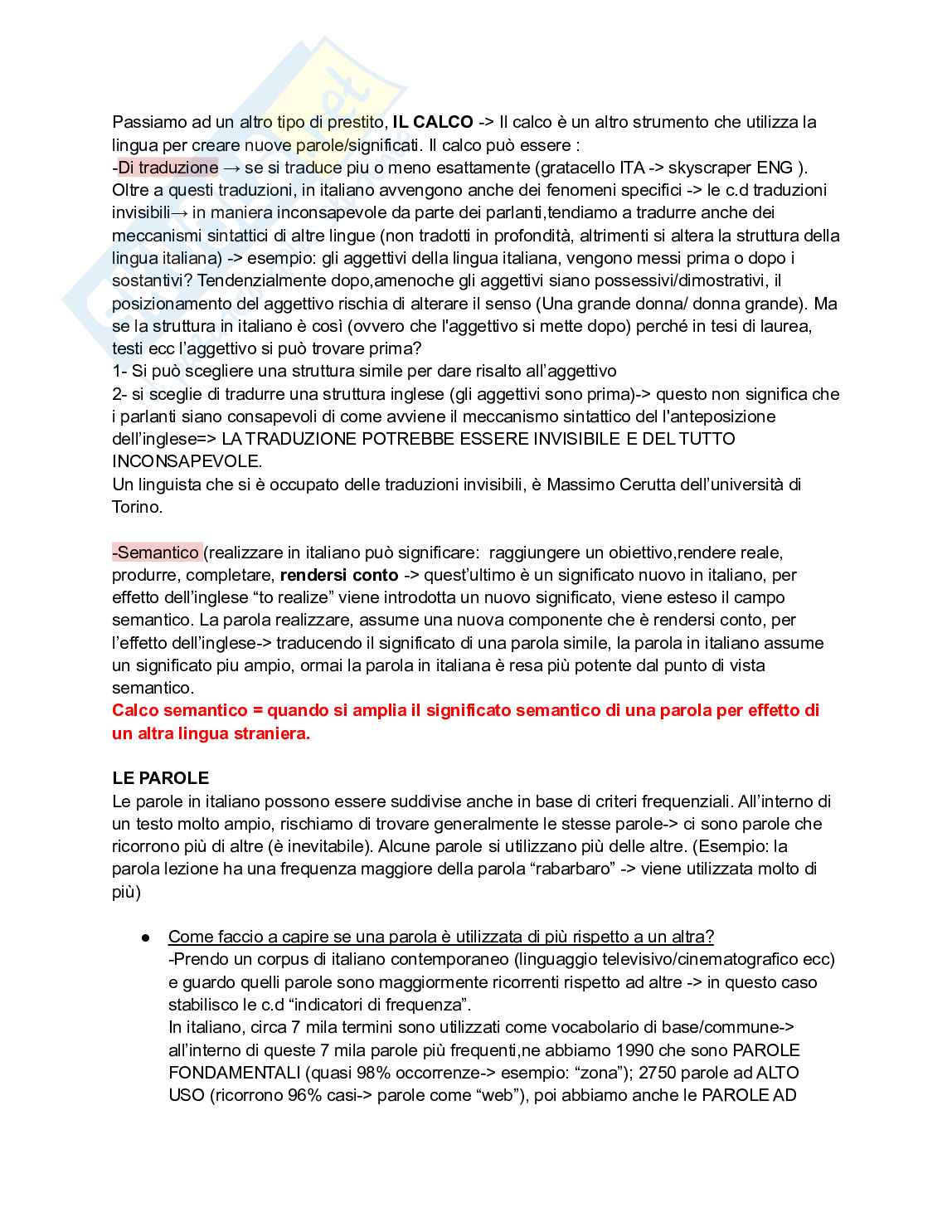 Appunti completi linguistica italiana Pag. 31