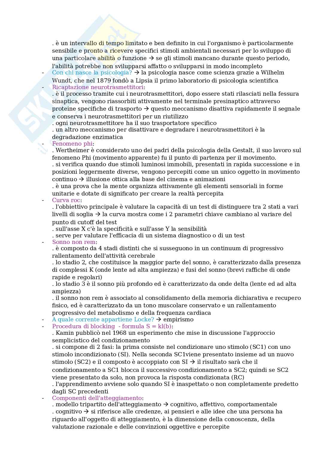 Domande Psicologia generale  Pag. 11