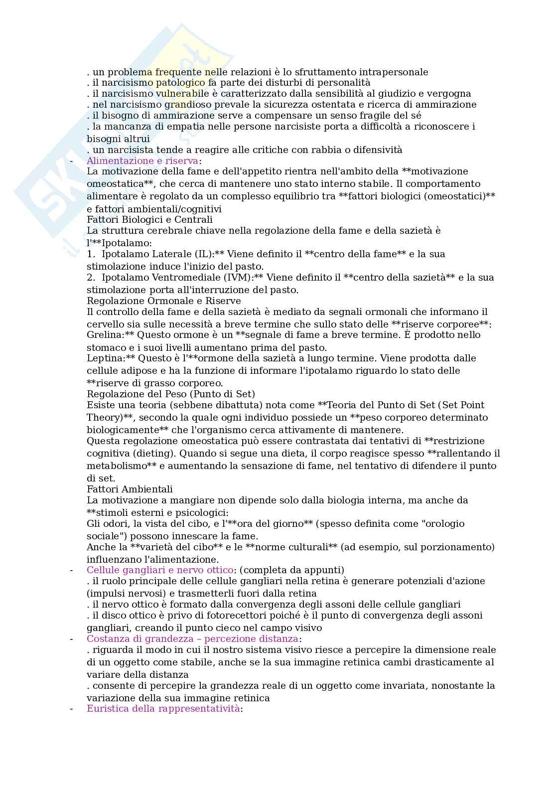 Domande Psicologia generale  Pag. 2