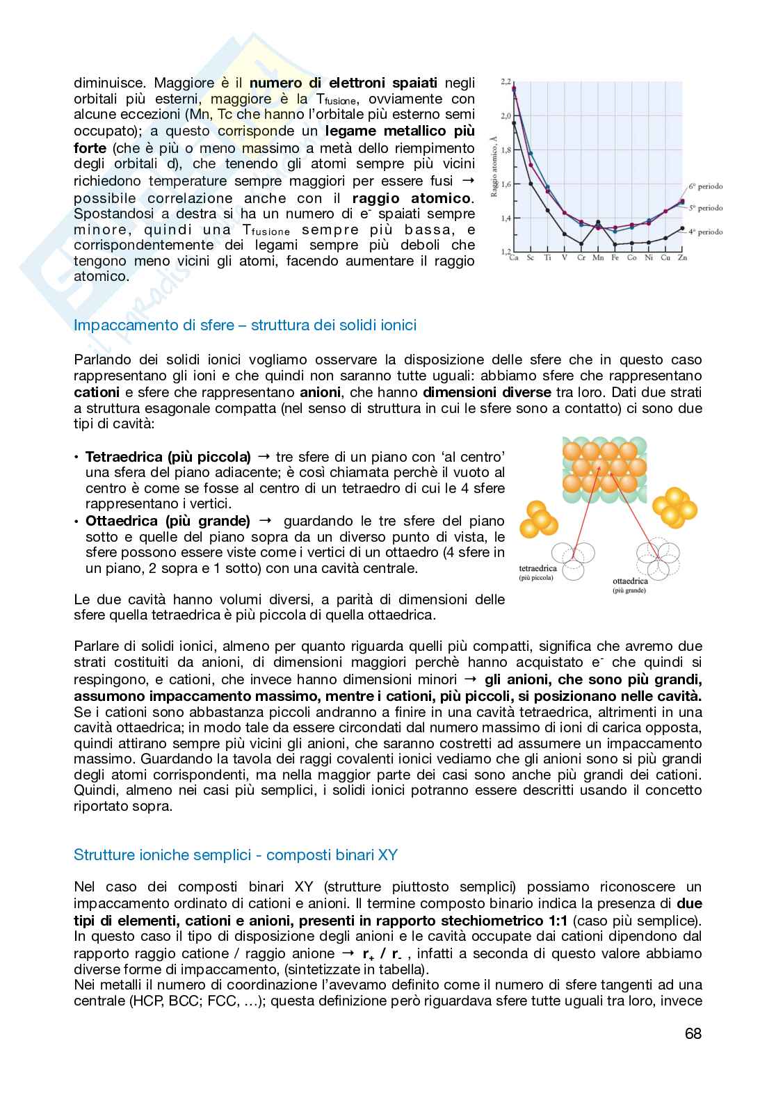 "introduzione alla scienza dei materiali A" - prof Ganazzoli Pag. 66